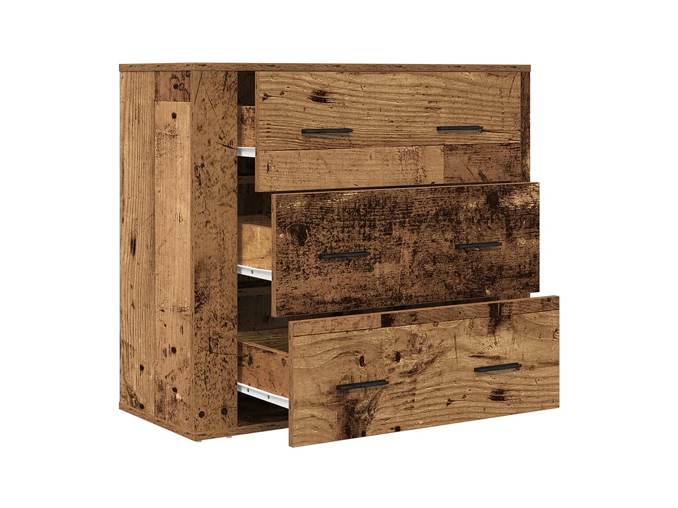 Buffet vieux bois 80x33x70 cm bois d'ingénierie