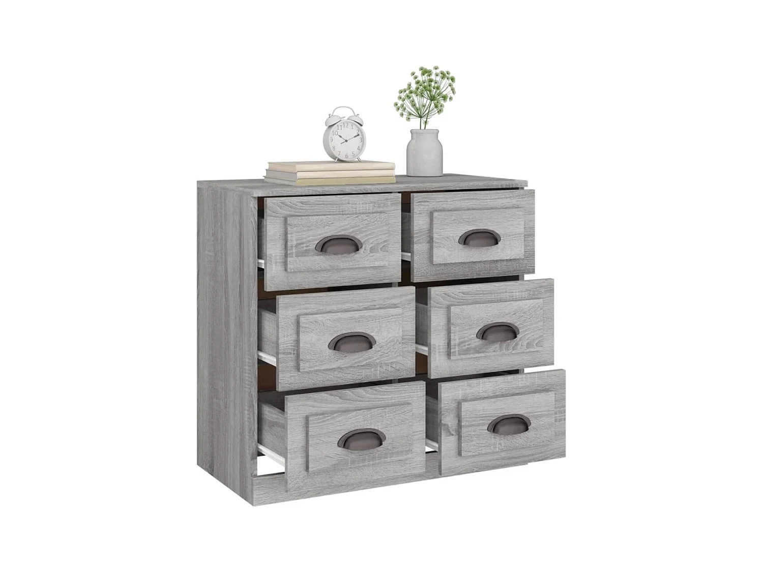 Buffet sonoma gris 70x35,5x67,5 cm bois d'ingénierie
