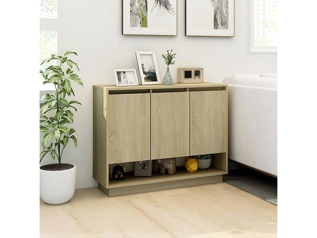 Buffet Chêne sonoma 97x31x75 cm Bois d'ingénierie