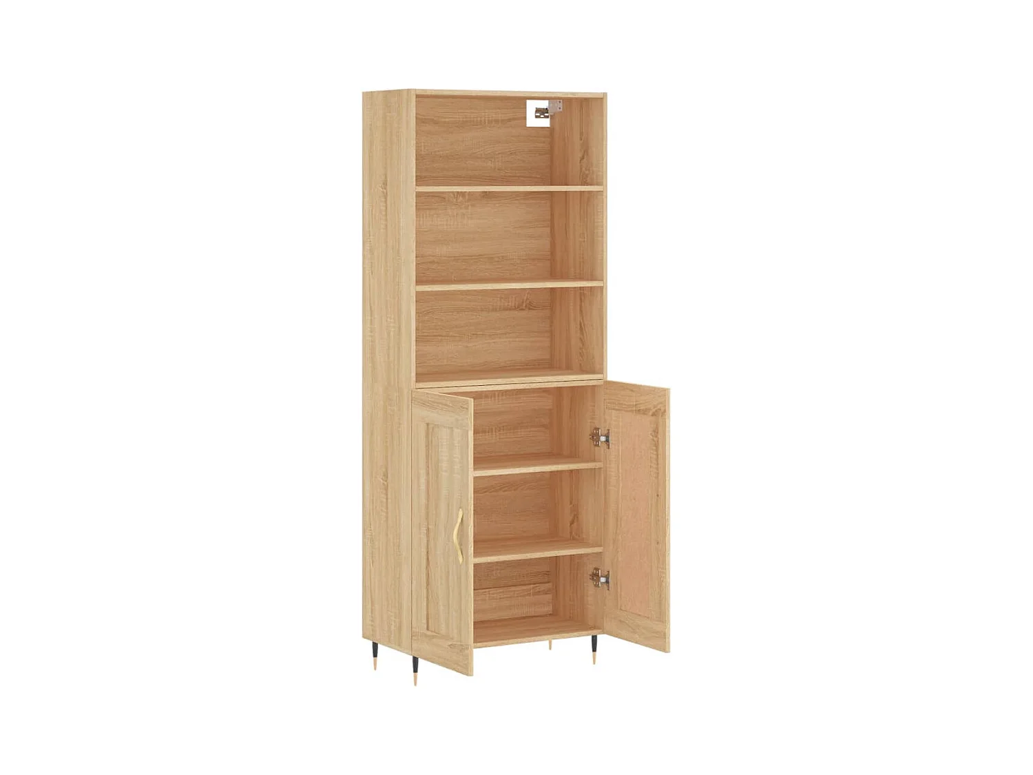 Buffet haut Chêne sonoma 69,5x34x180 cm Bois d'ingénierie