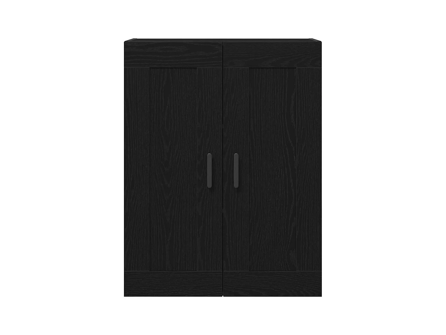 Buffet en chêne noir 69.5x34x180 cm en bois d'ingénierie