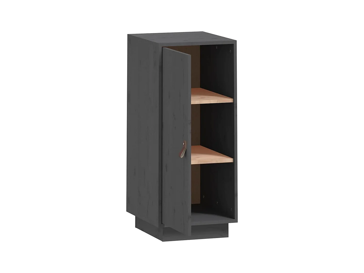 Buffet Gris 34x40x75 cm Bois massif de pin