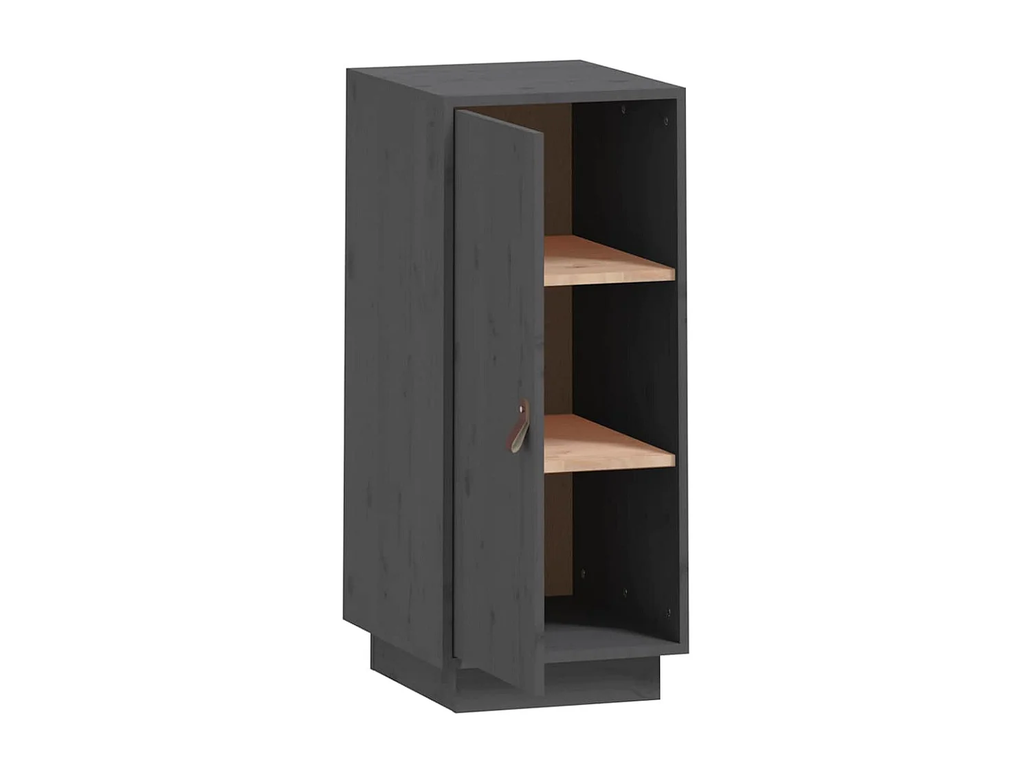 Buffet Gris 34x40x75 cm Bois massif de pin