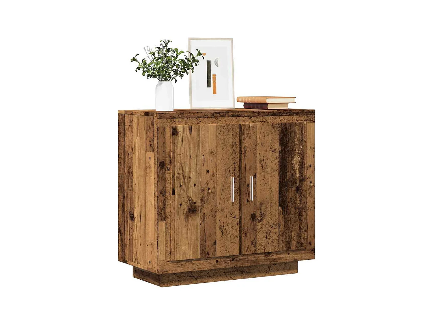 Buffet vieux bois 80x40x75 cm bois d'ingénierie
