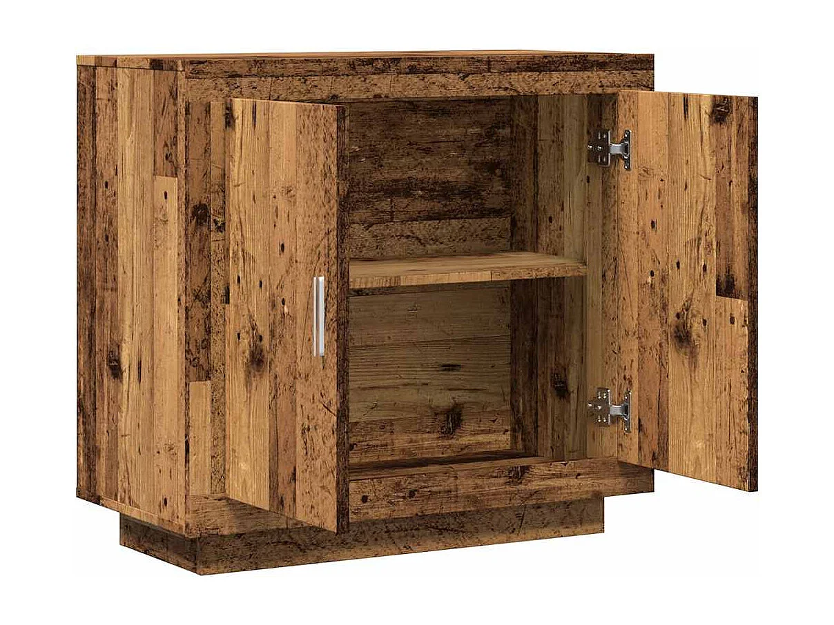 Buffet vieux bois 80x40x75 cm bois d'ingénierie