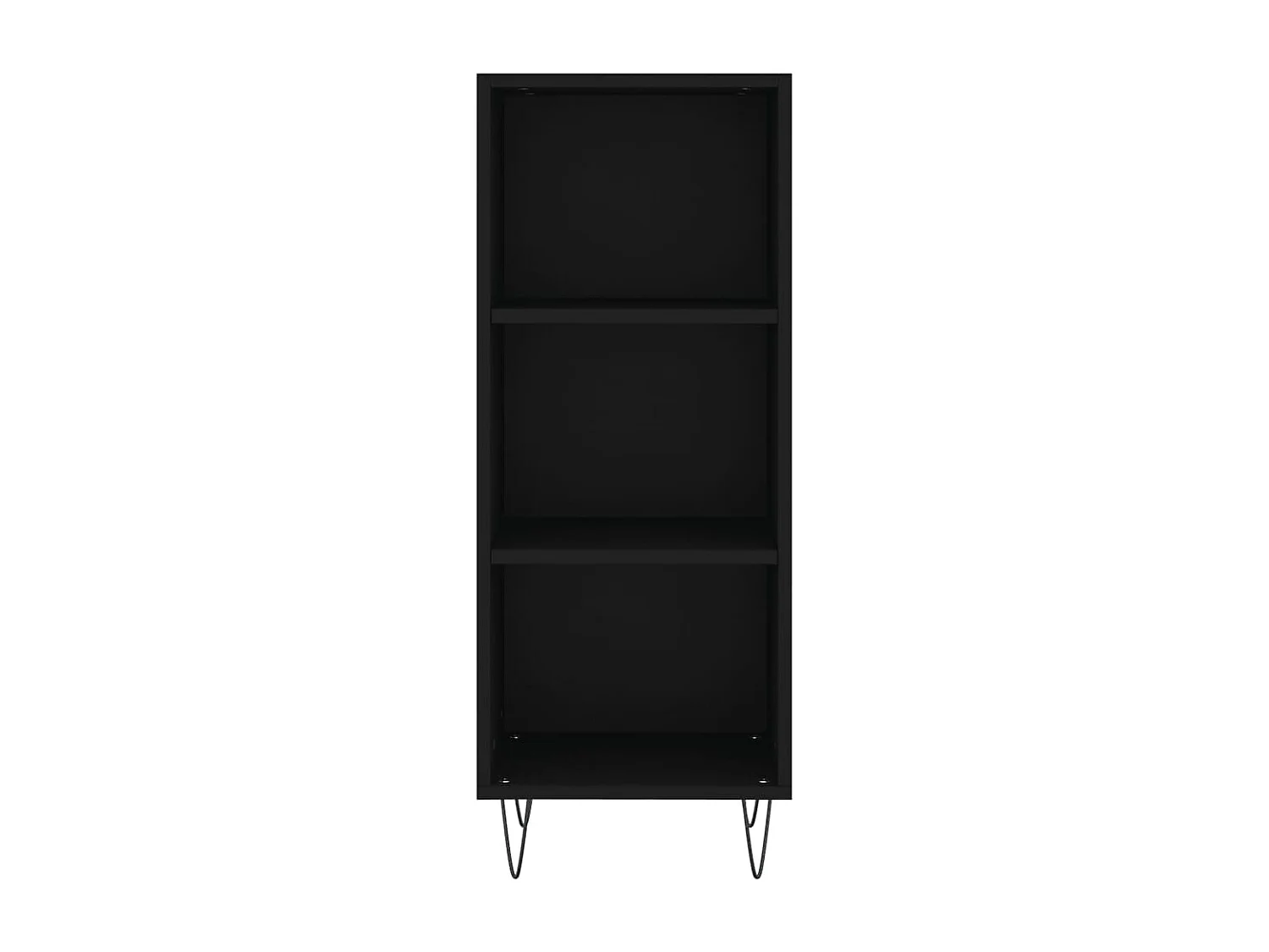 Buffet noir 34,5x32,5x90 cm bois d'ingénierie