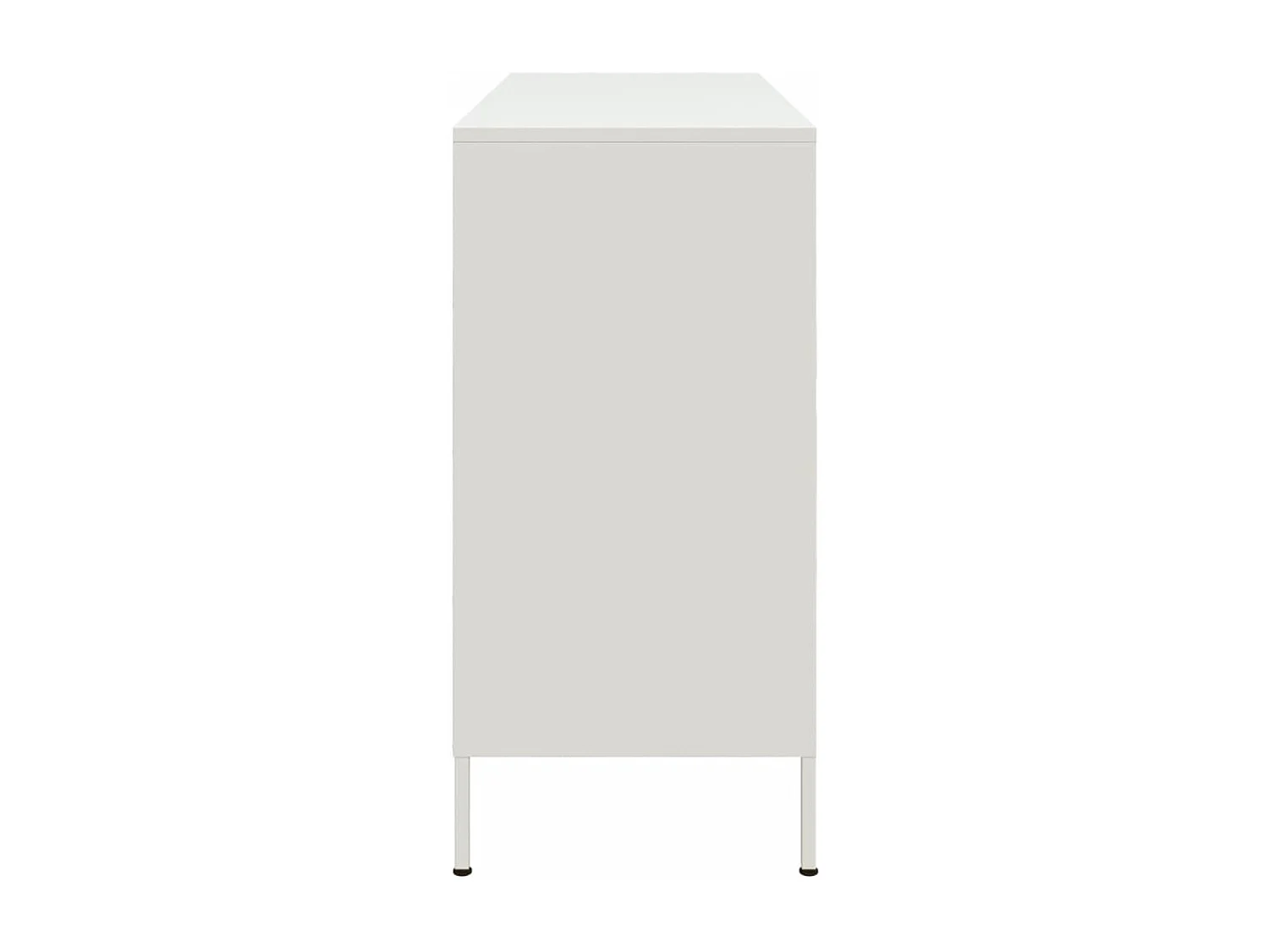 Buffet blanc 100,5x39x79 cm acier