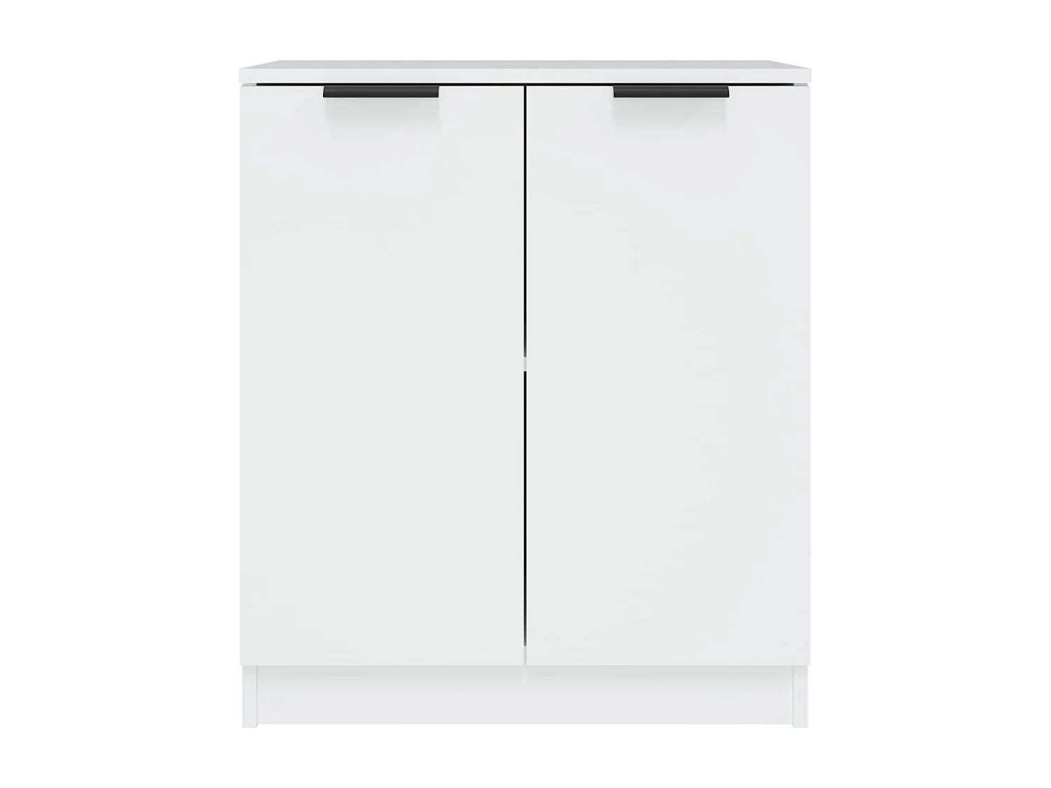 Credenze 2 pezzi bianche 60x30x70 cm Legno ingegnerizzato