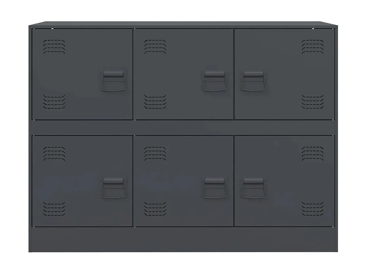 Buffet anthracite 99x39x73 cm acier