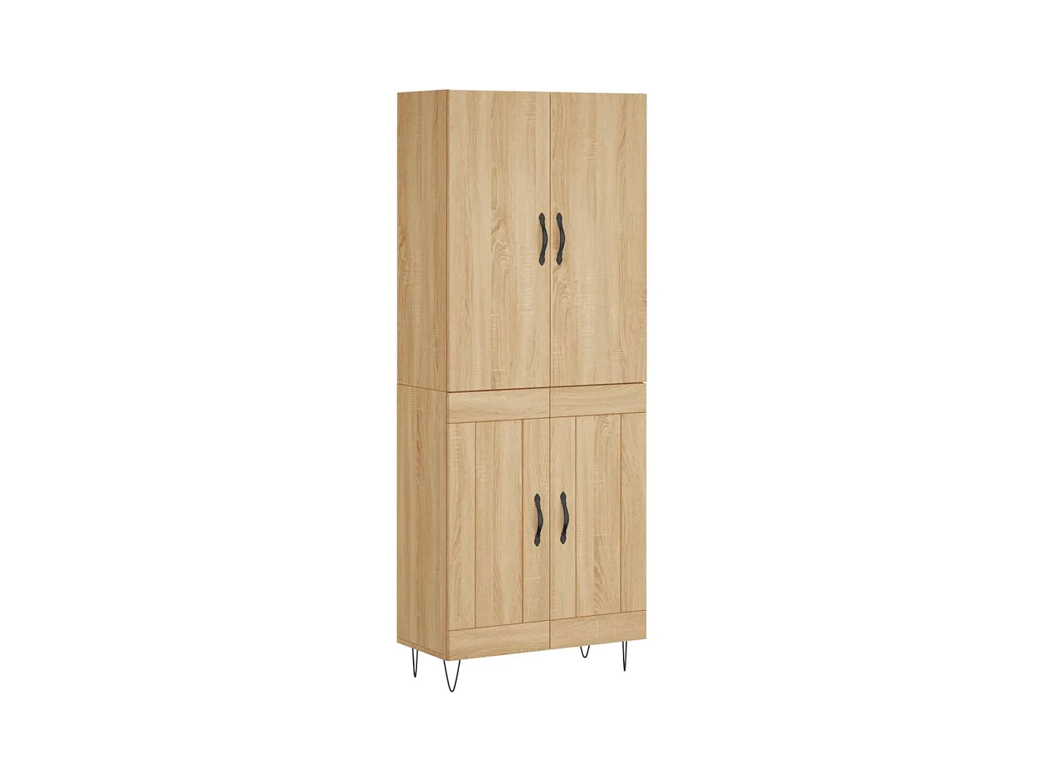 Hoog dressoir Sonoma eiken 69,5x34x180 cm Technisch hout