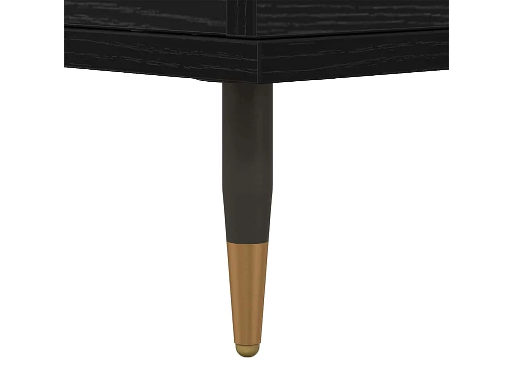 Sideboard mit Stauraum mit Tür Schwarz 60 x 35 x 70 cm Holzwerkstoff