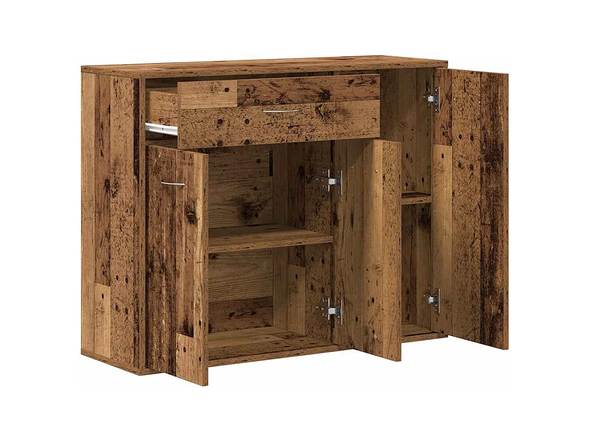 Buffet vieux bois 88x30x70 cm bois d'ingénierie