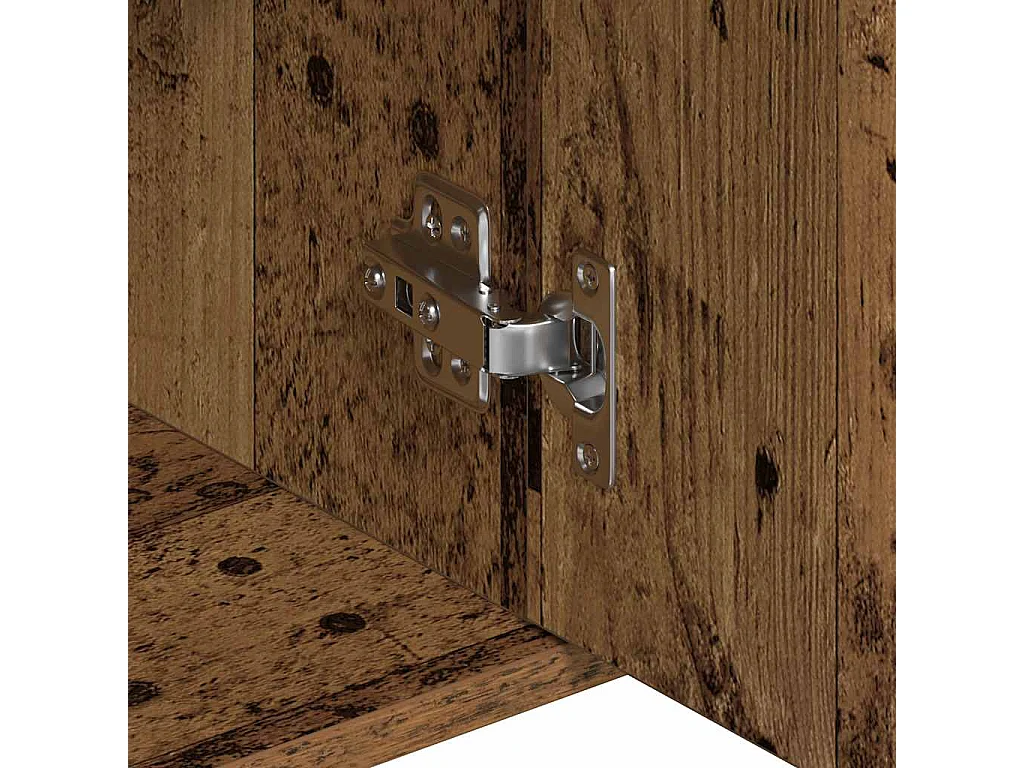 Oud houten dressoir 88x30x70 cm bewerkt hout