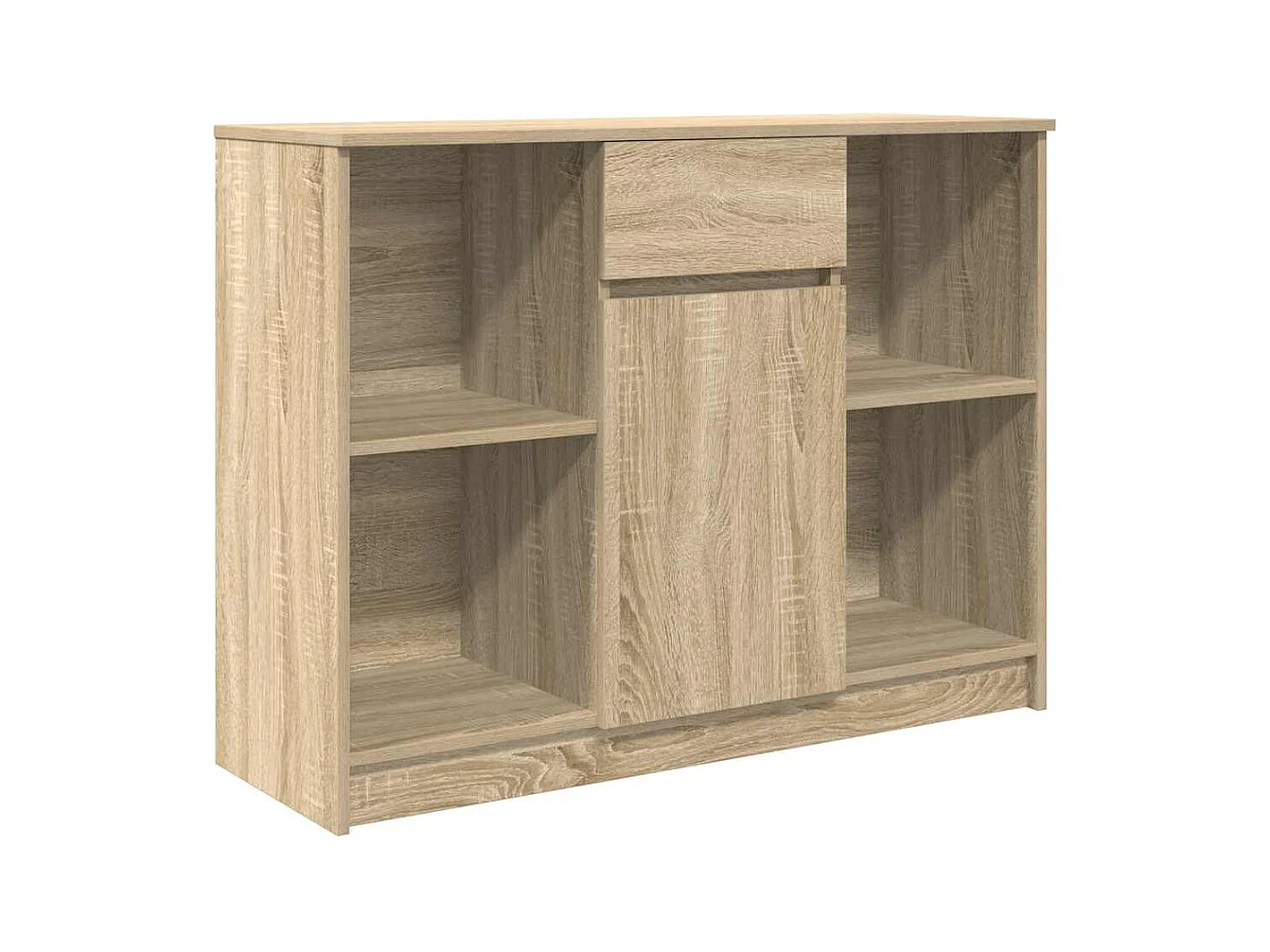 Buffet avec tiroir chêne sonoma 101x35x76 cm bois d'ingénierie