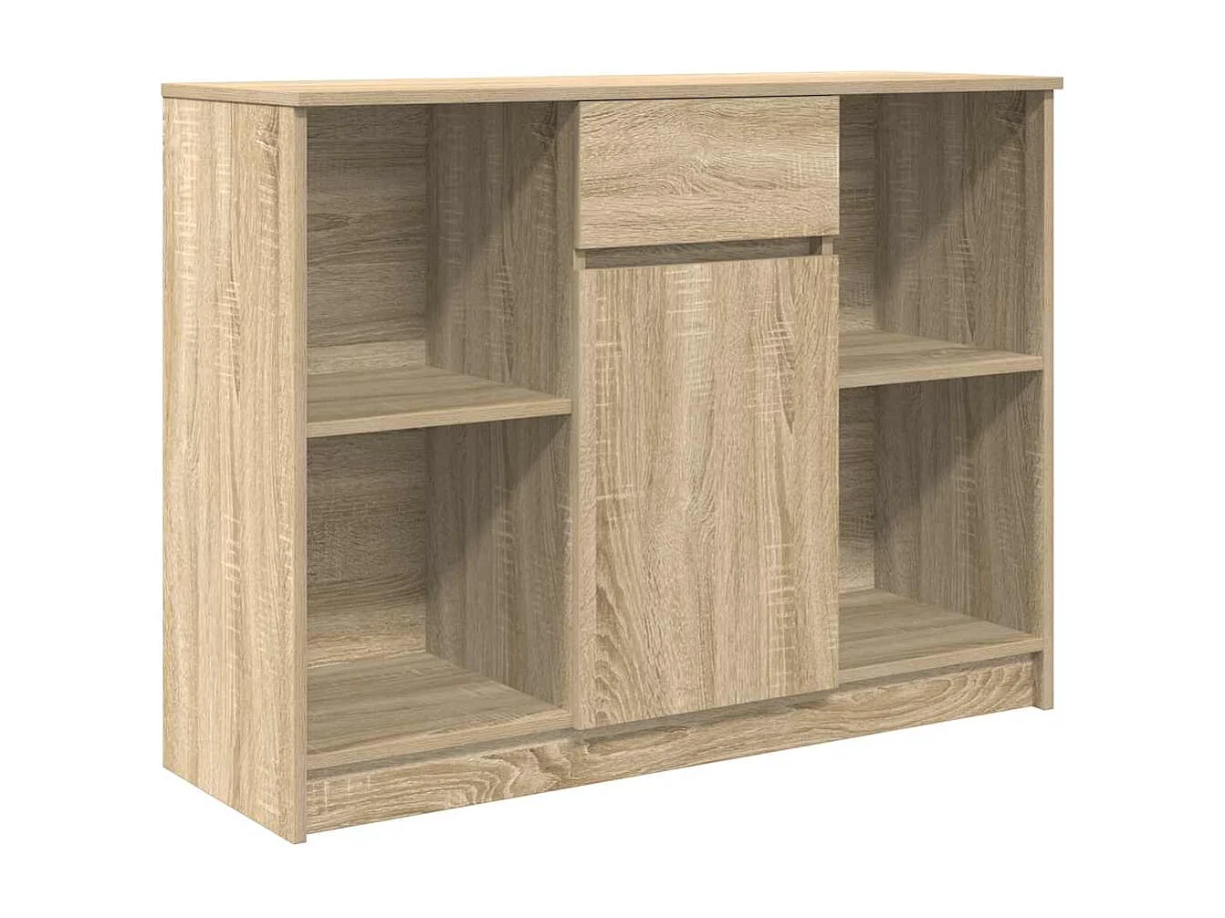 Credenza con cassetto in rovere sonoma 101x35x76 cm in legno ingegnerizzato