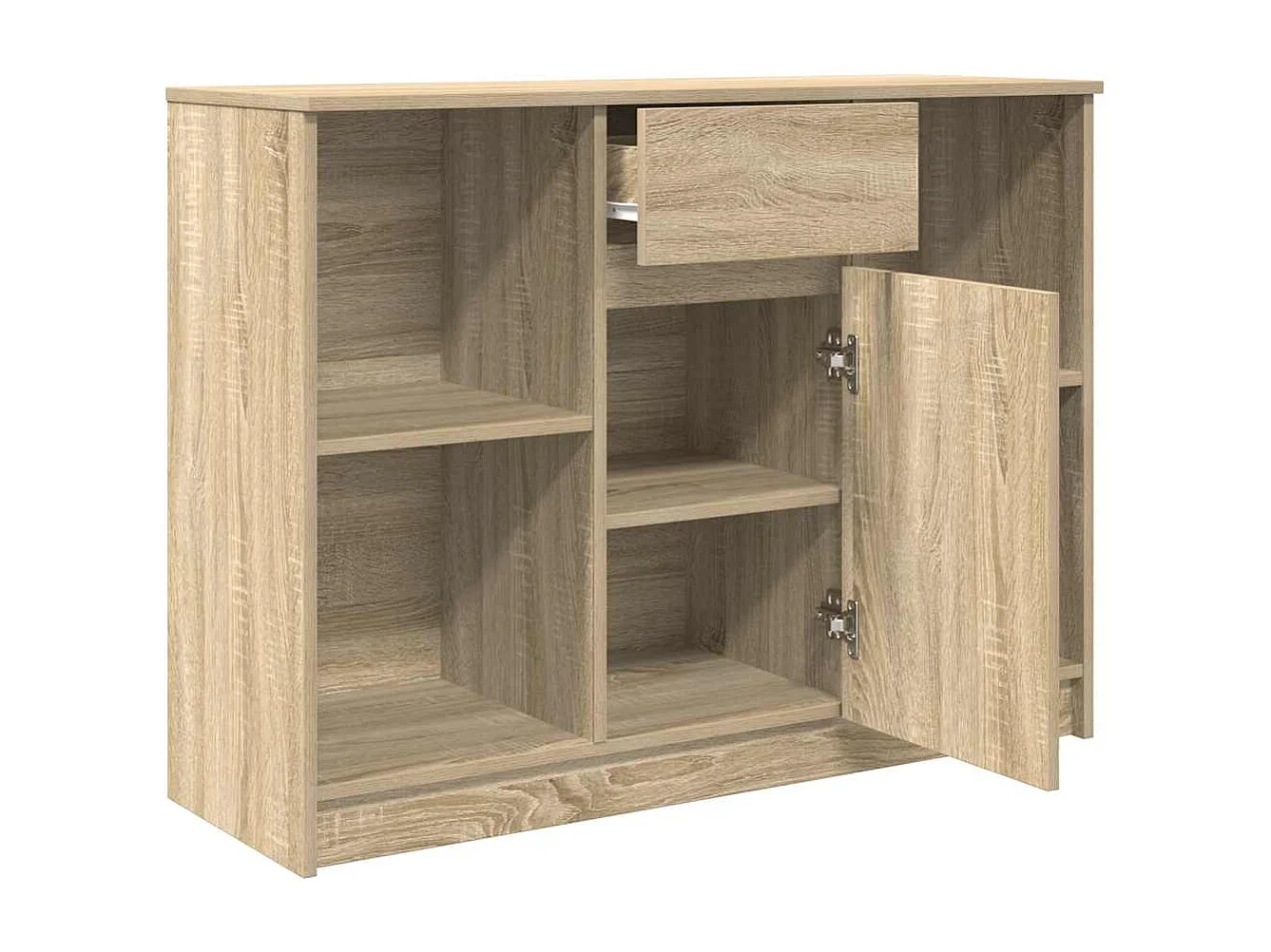 Credenza con cassetto in rovere sonoma 101x35x76 cm in legno ingegnerizzato