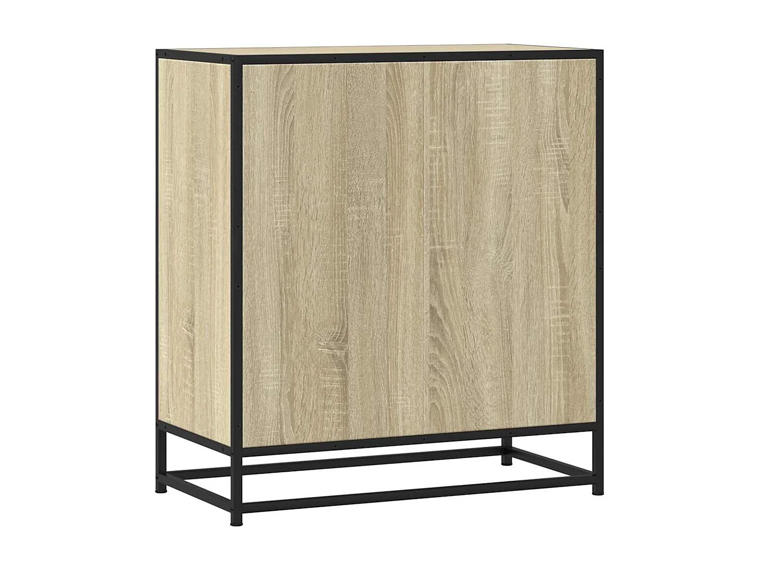 Buffet chêne sonoma 68x35x76 cm bois d'ingénierie et métal