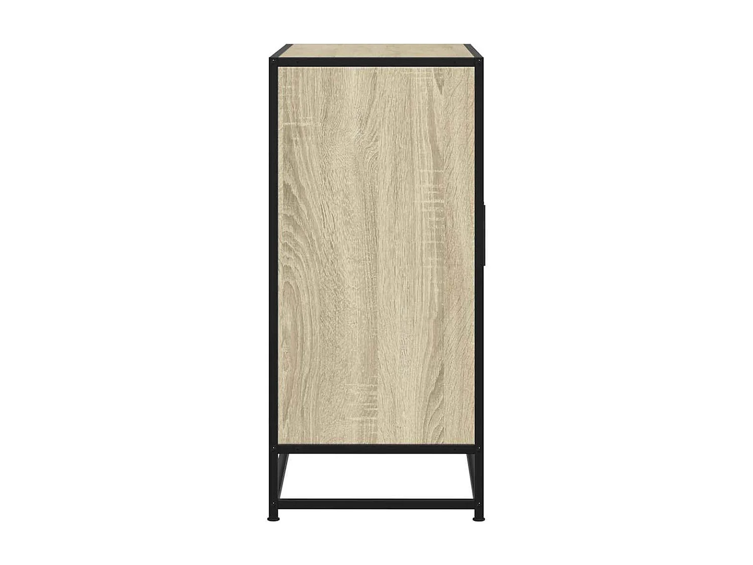 Buffet chêne sonoma 68x35x76 cm bois d'ingénierie et métal