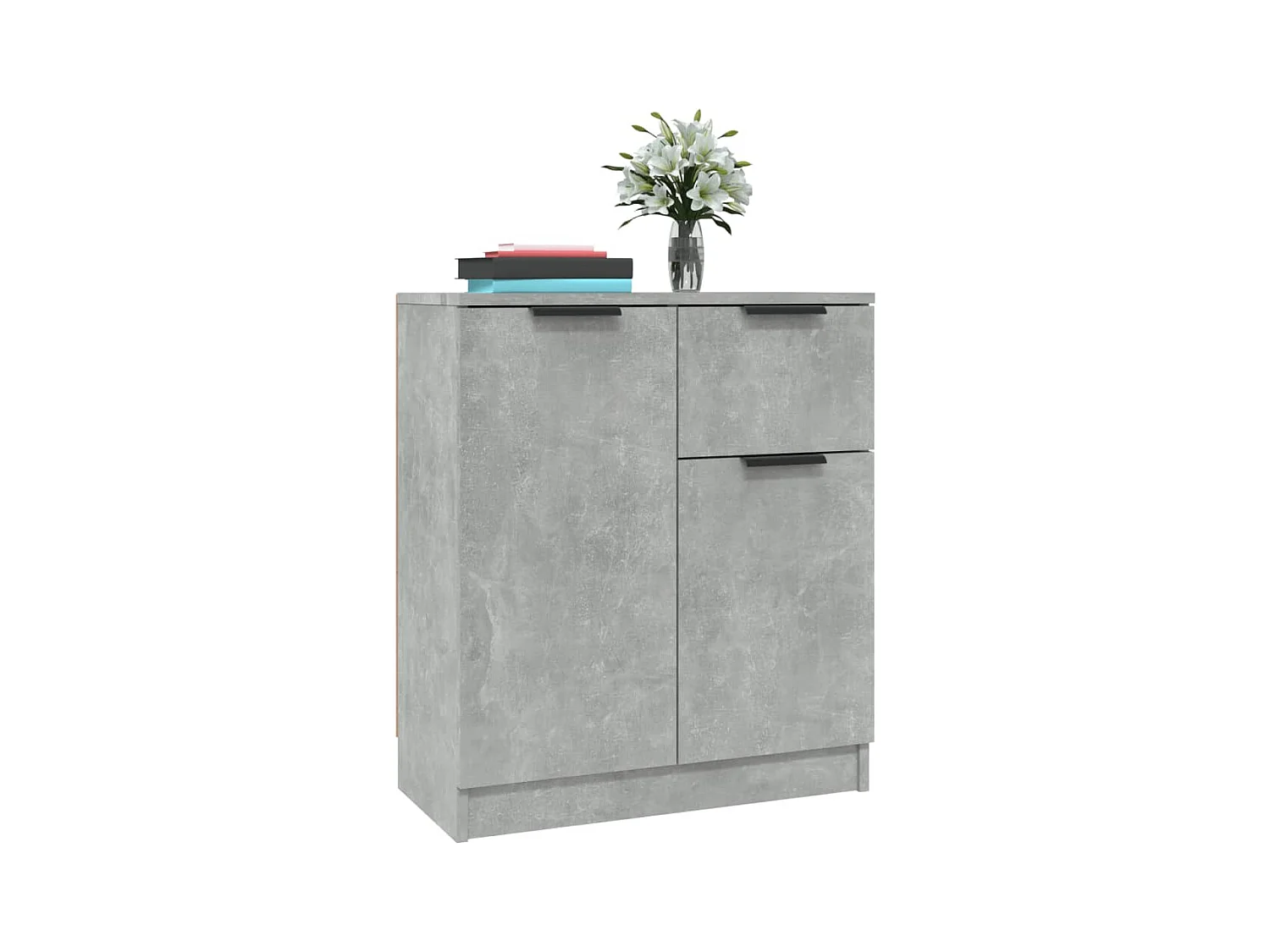 Credenza grigio cemento 60x30x70 cm in legno ingegnerizzato