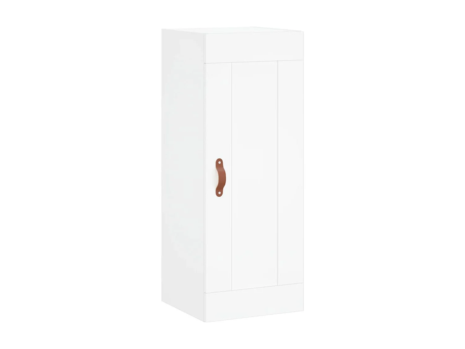 Buffet haut Blanc 34,5x34x180 cm Bois d'ingénierie