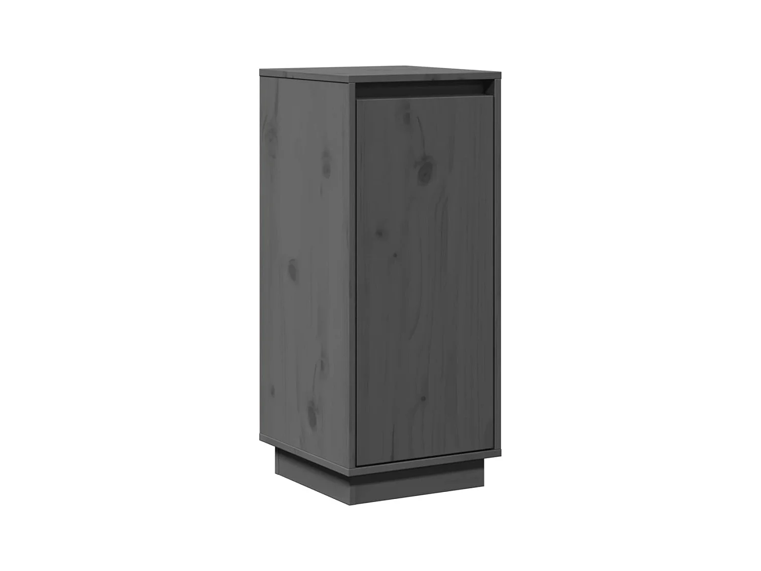 Buffets 2 pcs Gris 31,5x34x75 cm Bois massif de pin