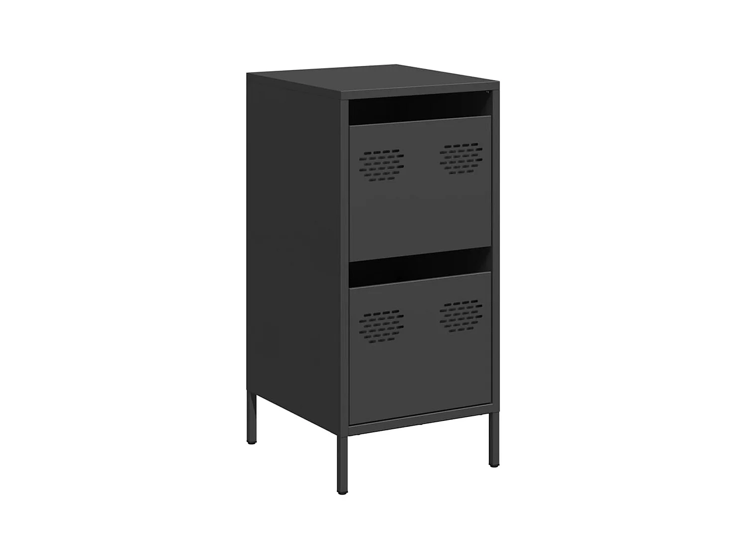 Buffet noir 35x39x73,5 cm acier laminé à froid