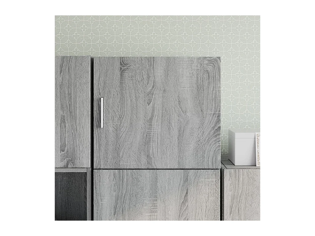 Armoire murale sonoma gris 45x42,5x40 cm bois d'ingénierie