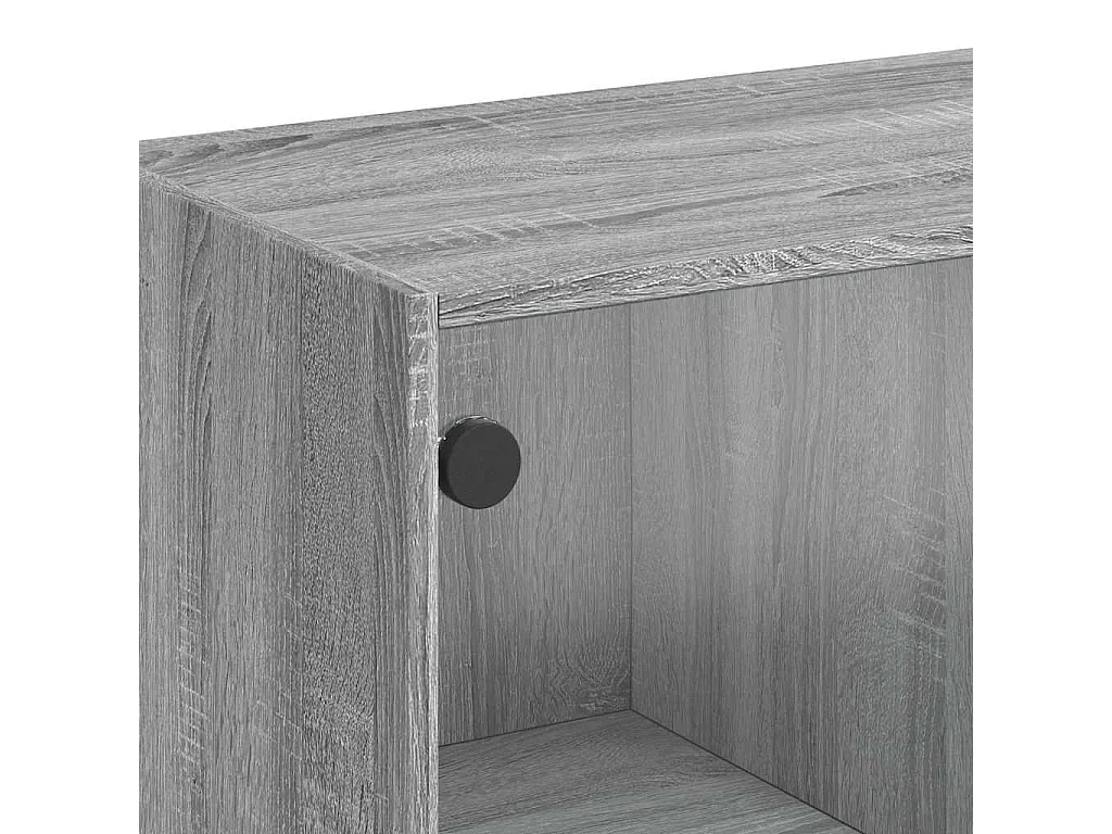 Buffet sonoma gris 102x37x75,5 cm bois d'ingénierie