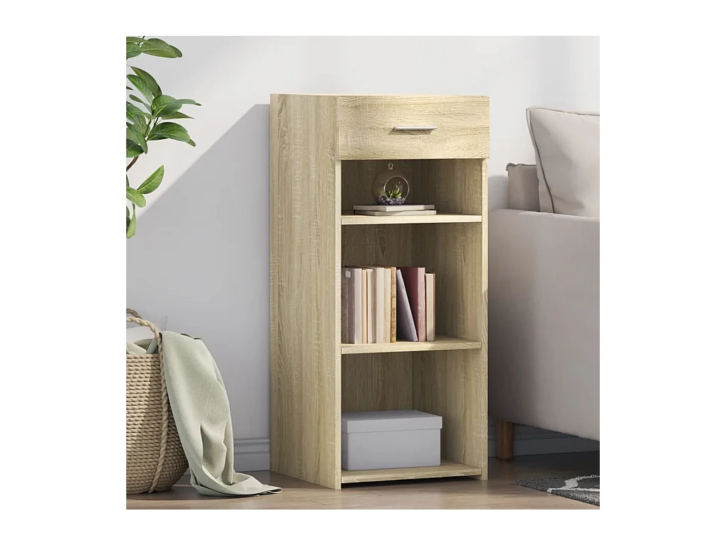 Buffet chêne sonoma 40x42,5x93 cm bois d'ingénierie