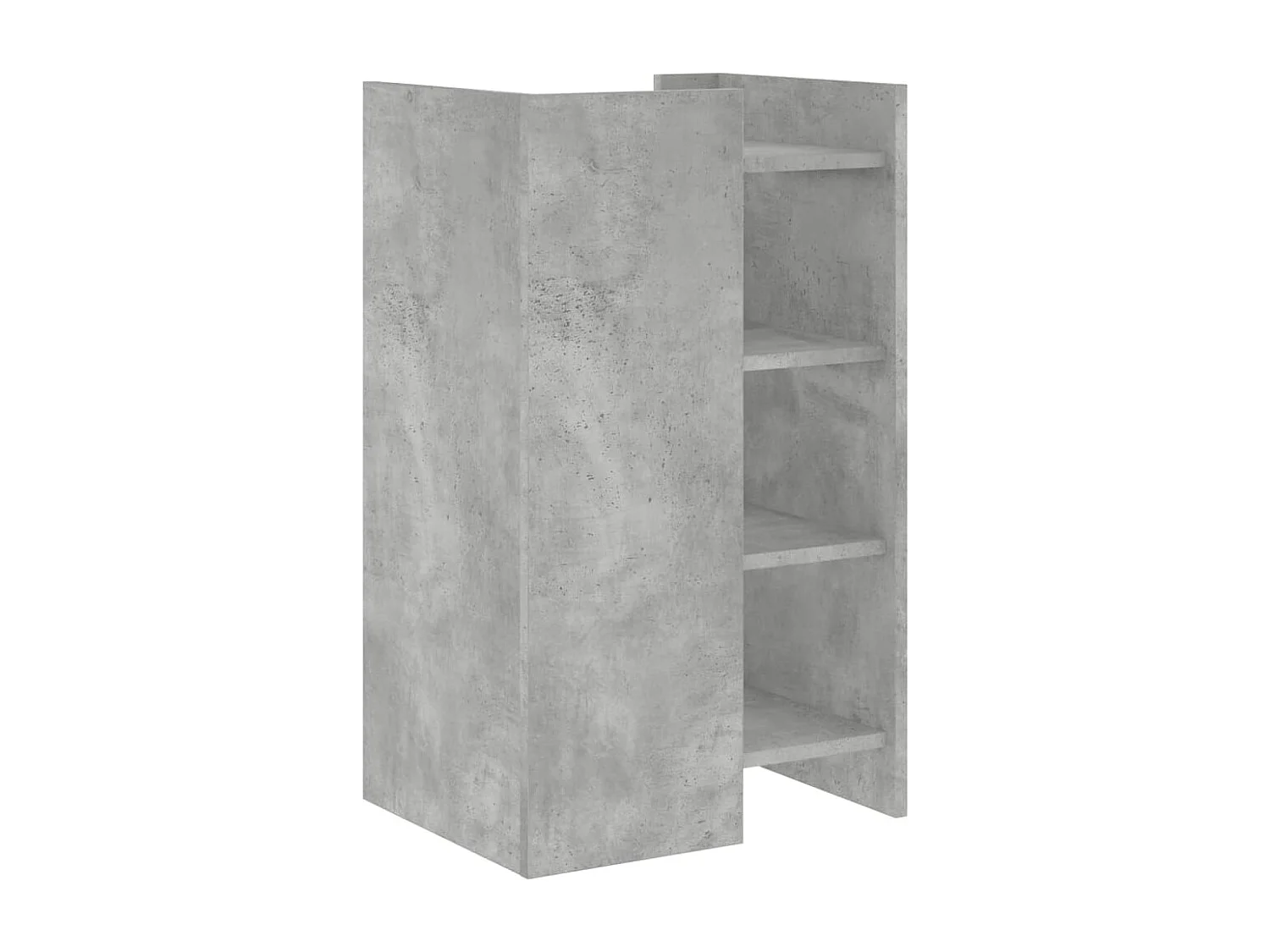 Buffet gris béton 45x35x75 cm Bois d'ingénierie