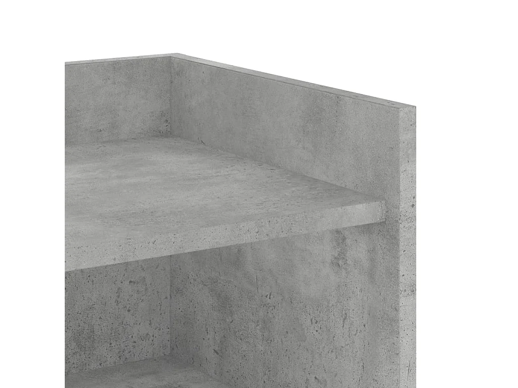 Buffet gris béton 45x35x75 cm Bois d'ingénierie