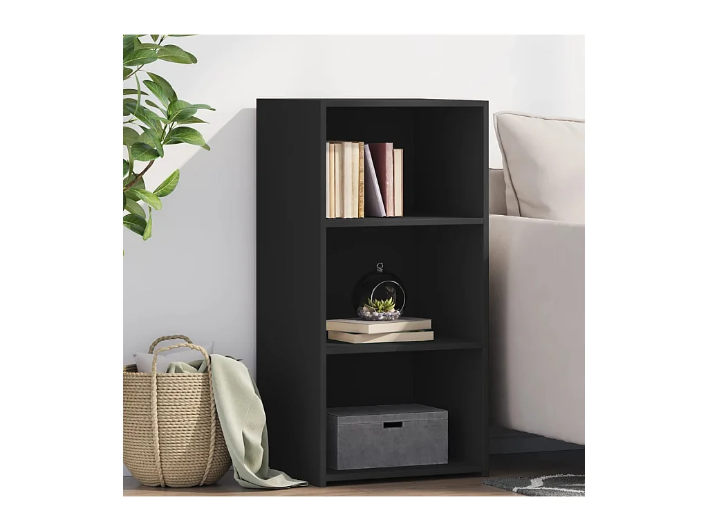 Buffet noir 45x41x93 cm bois d'ingénierie