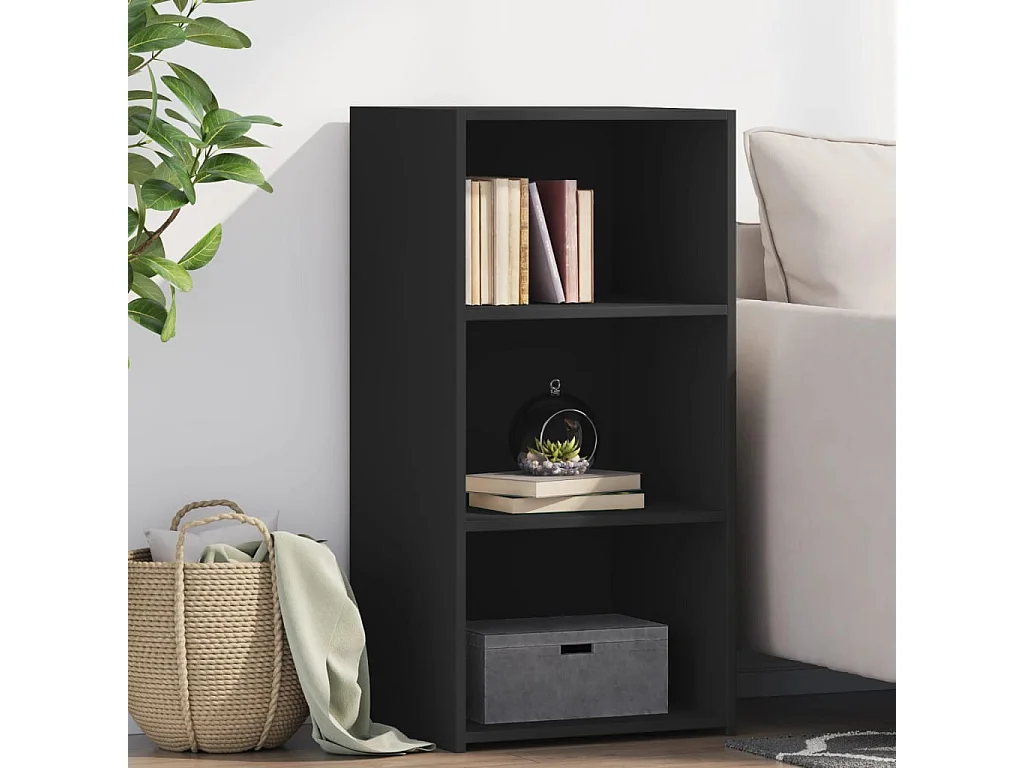 Buffet noir 45x41x93 cm bois d'ingénierie