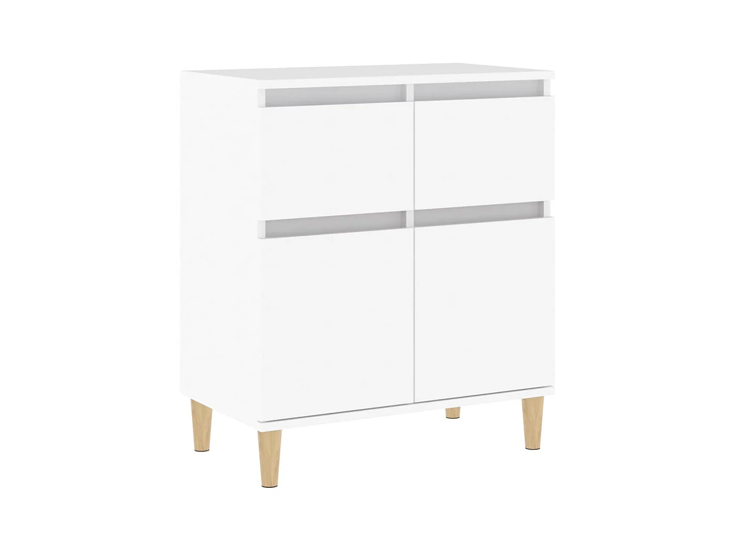 Aparador Blanco 60x35x70 cm Madera de Ingeniería