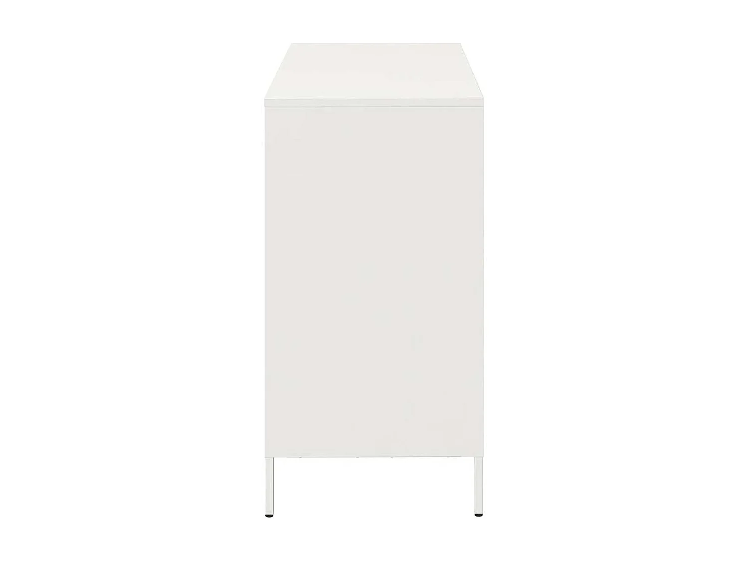 Buffet blanc 101,5x39x73,5 cm acier laminé à froid