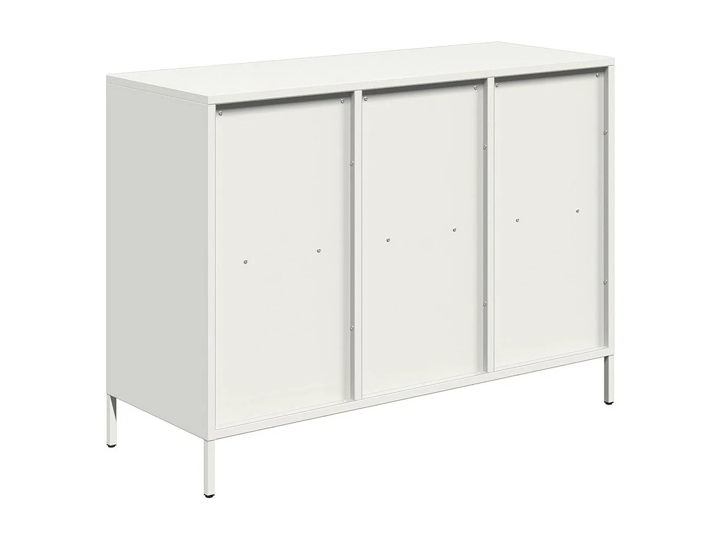 Buffet blanc 101,5x39x73,5 cm acier laminé à froid