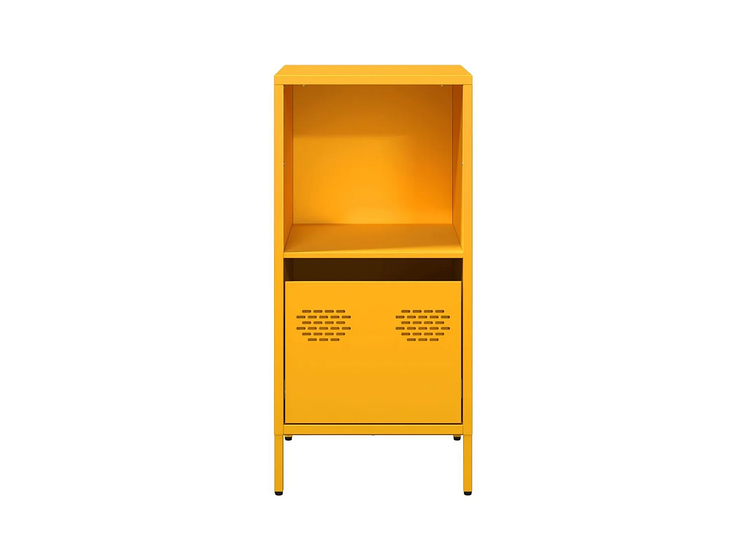 Buffet jaune moutarde 35x39x73,5 cm acier laminé à froid