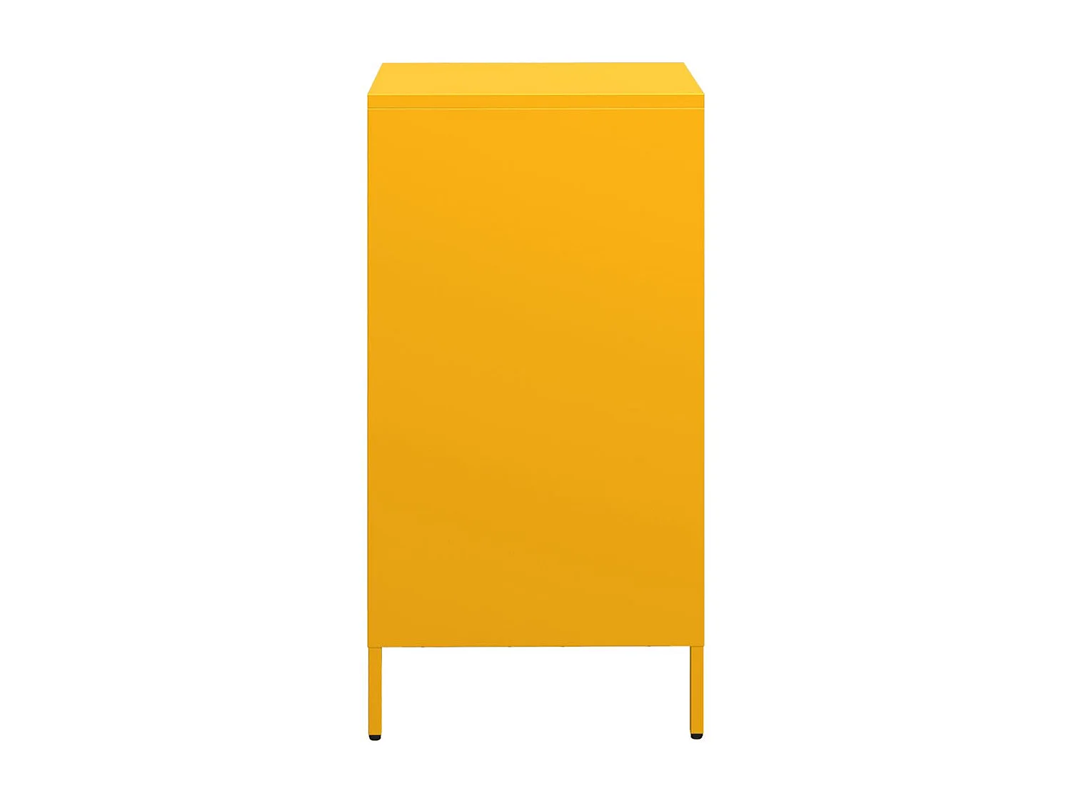 Buffet jaune moutarde 35x39x73,5 cm acier laminé à froid