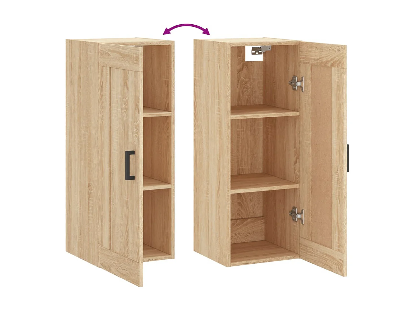 Armoire murale chêne sonoma 34,5x34x90 cm bois d'ingénierie