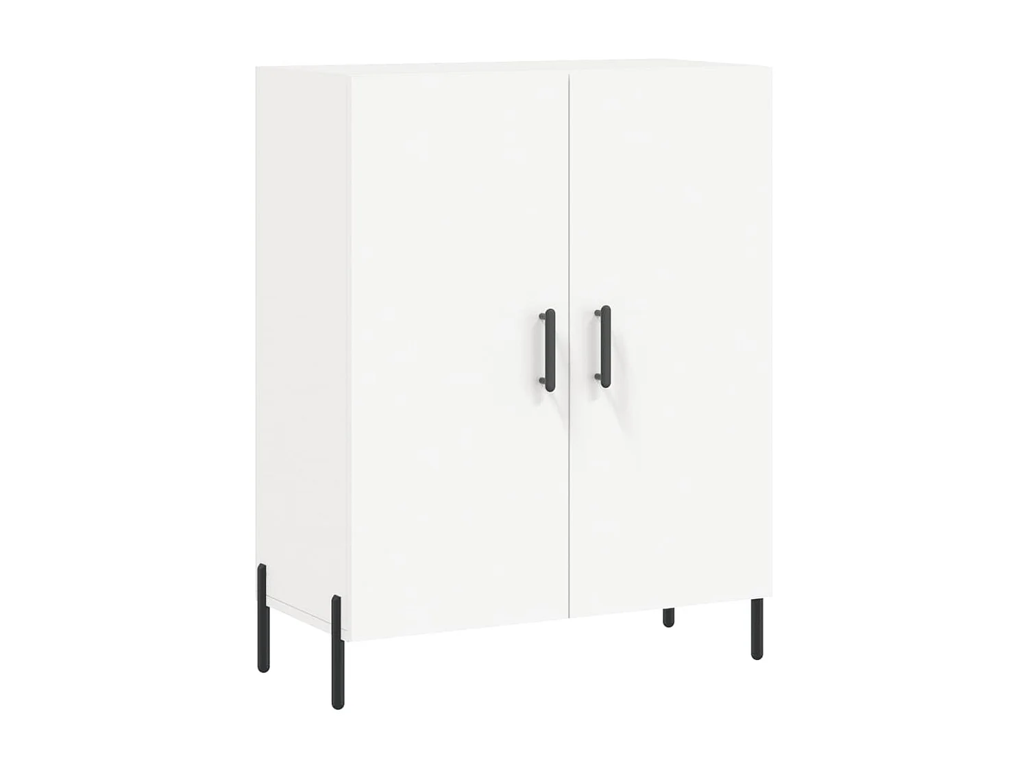 Buffet haut Blanc 69,5x34x180 cm Bois d'ingénierie