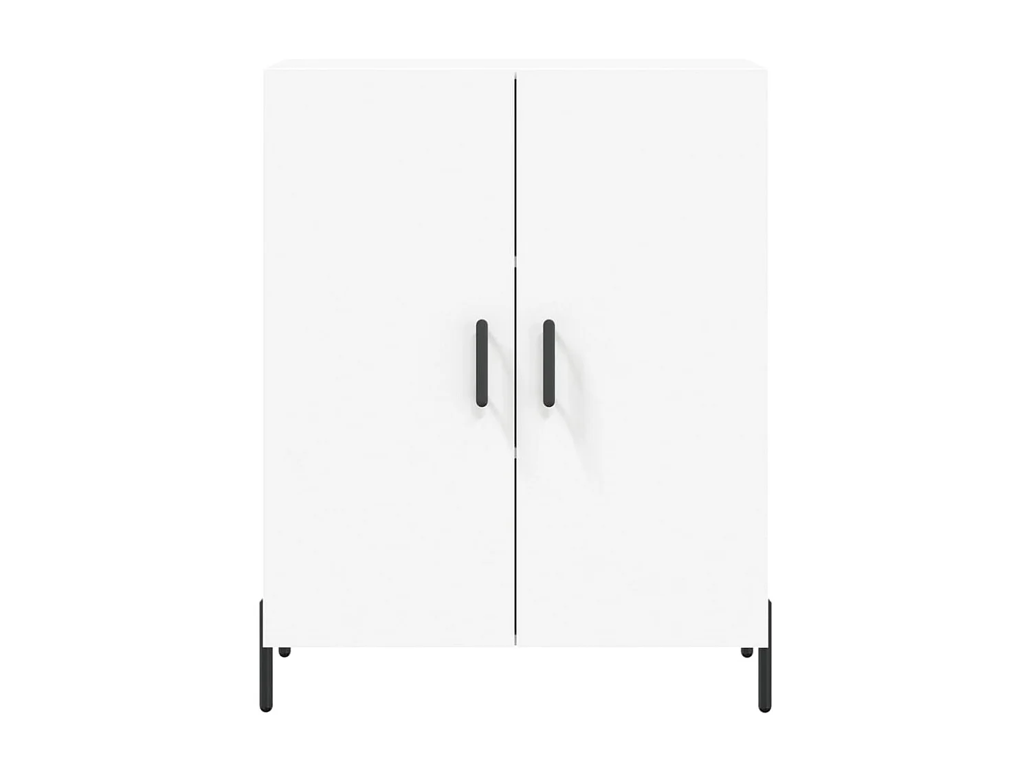 Buffet haut Blanc 69,5x34x180 cm Bois d'ingénierie