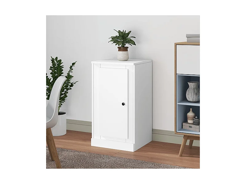 Buffet blanc 37,5x35,5x67,5 cm bois d'ingénierie