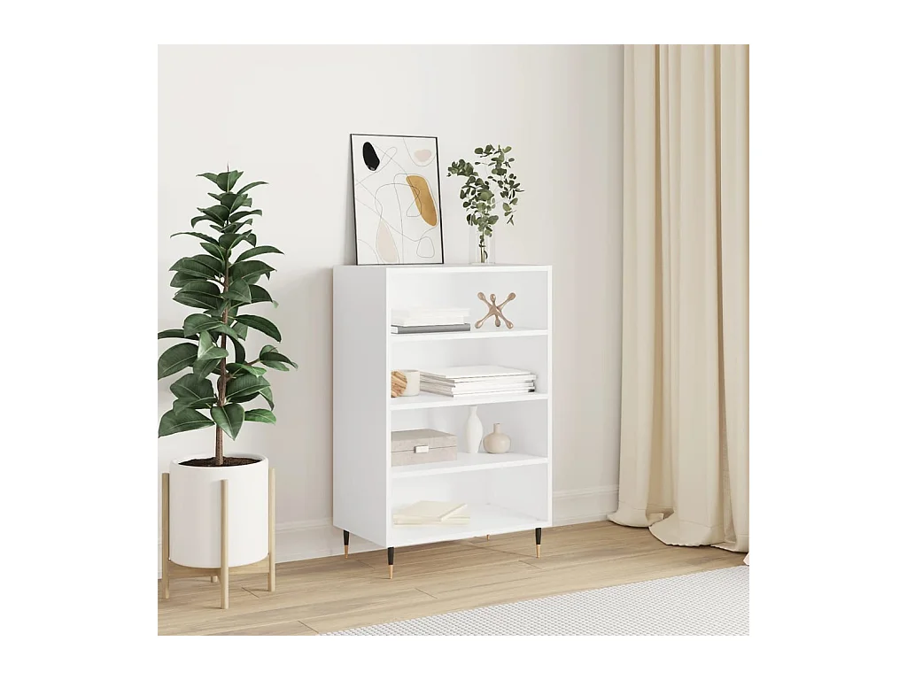 Buffet haut blanc 57x35x90 cm bois d'ingénierie