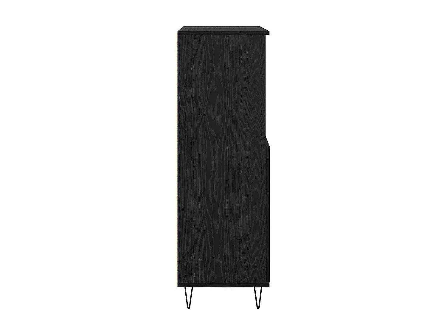 Haut Armoire Noir 60 x 36 x 110 cm Bois d'ingénierie