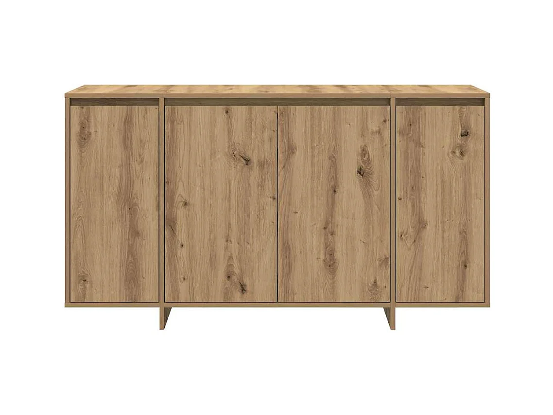 Buffet en chêne Chêne artisanal Bois composite 135 x 41 x 75 cm