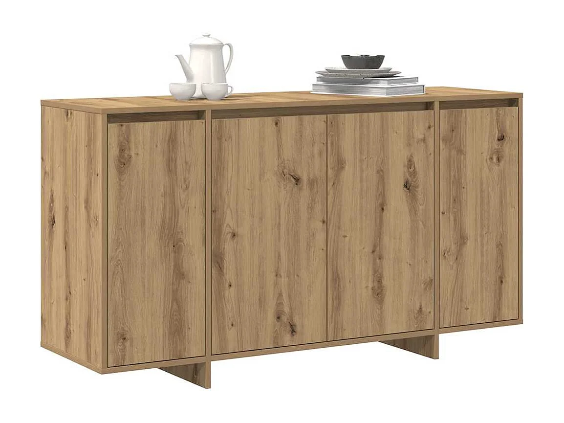 Buffet en chêne Chêne artisanal Bois composite 135 x 41 x 75 cm