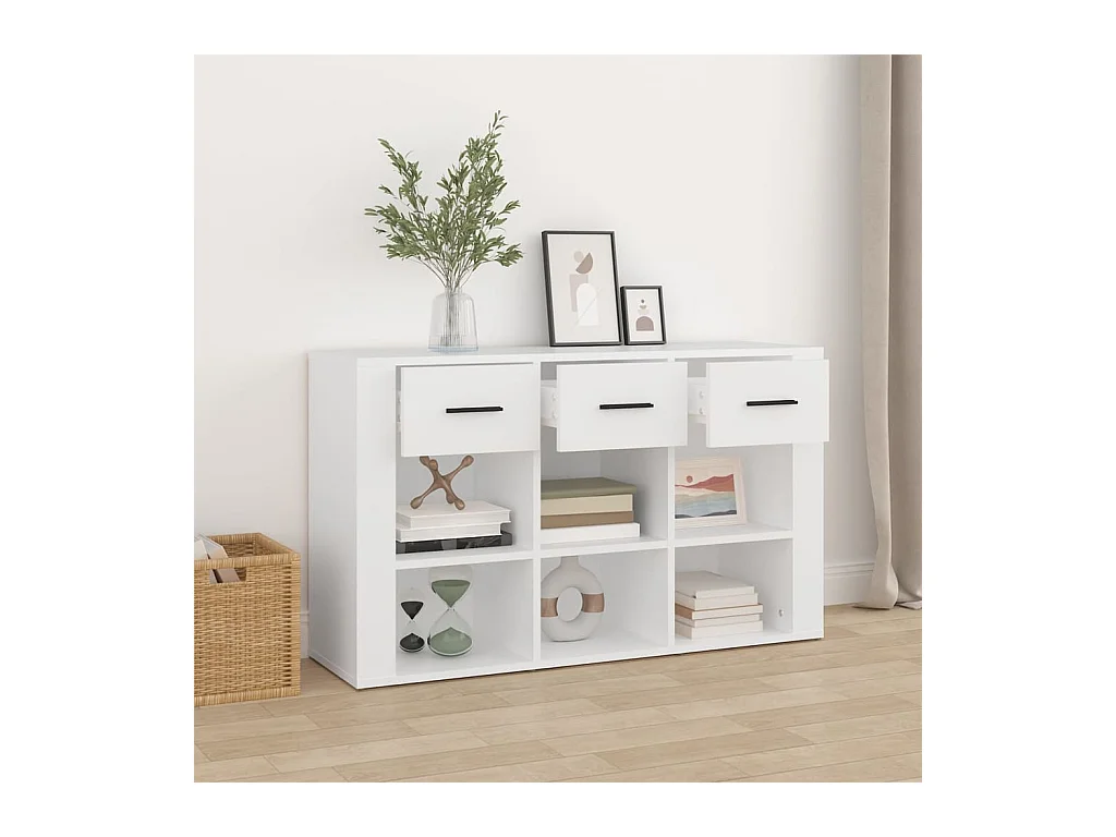 Buffet Blanc 100x30x59,5 cm Bois d'ingénierie