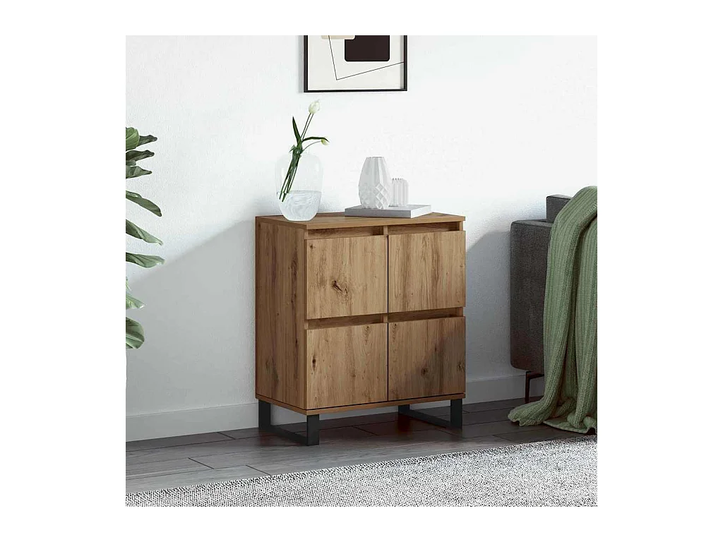 Credenza con contenitore con anta Marrone 60 x 35 x 70 cm Legno ingegnerizzato