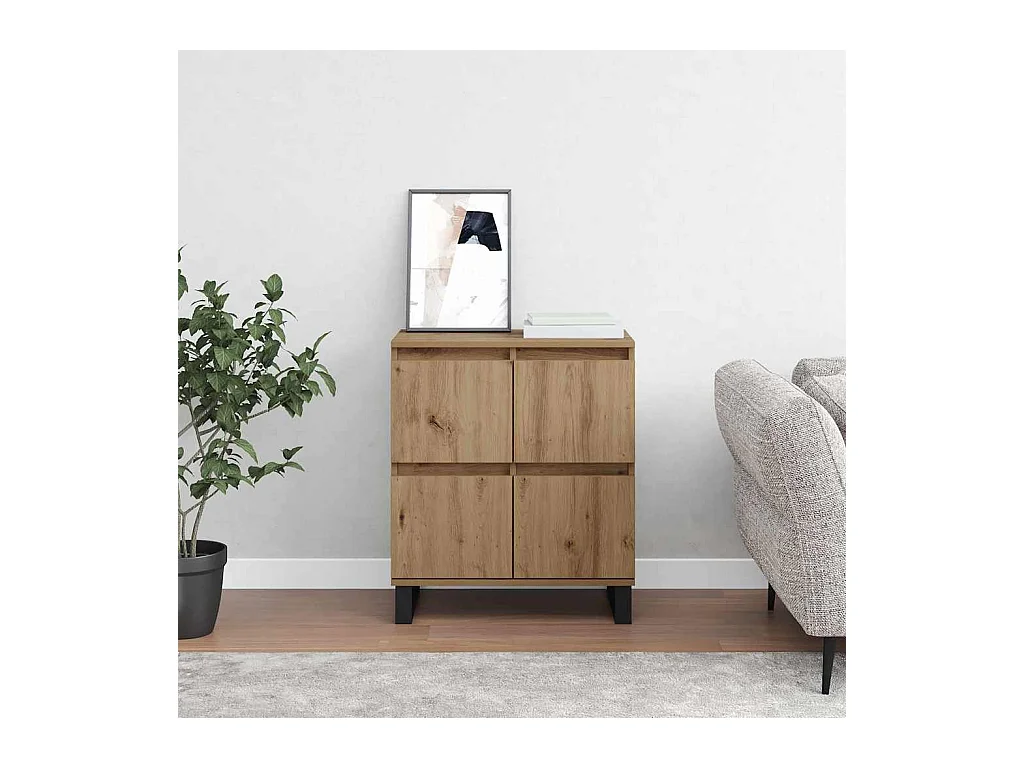 Credenza con contenitore con anta Marrone 60 x 35 x 70 cm Legno ingegnerizzato