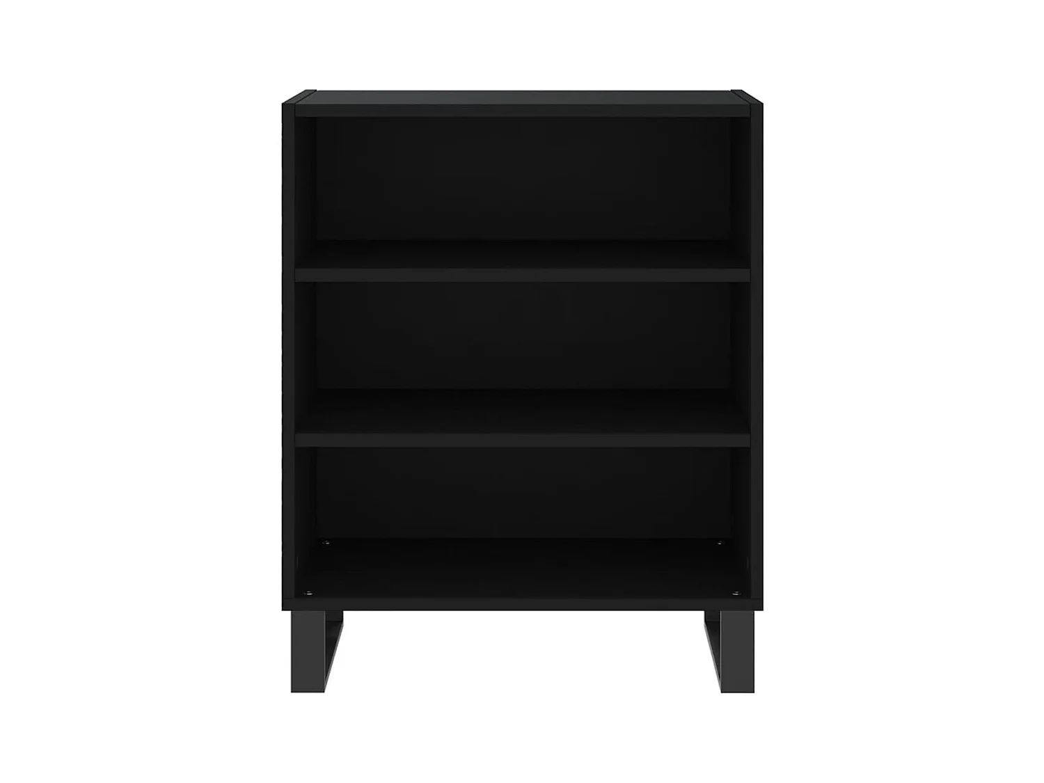 Buffet noir 57x35x70 cm bois d’ingénierie